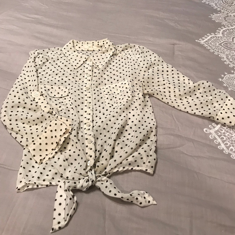 Super cute sheer blouse